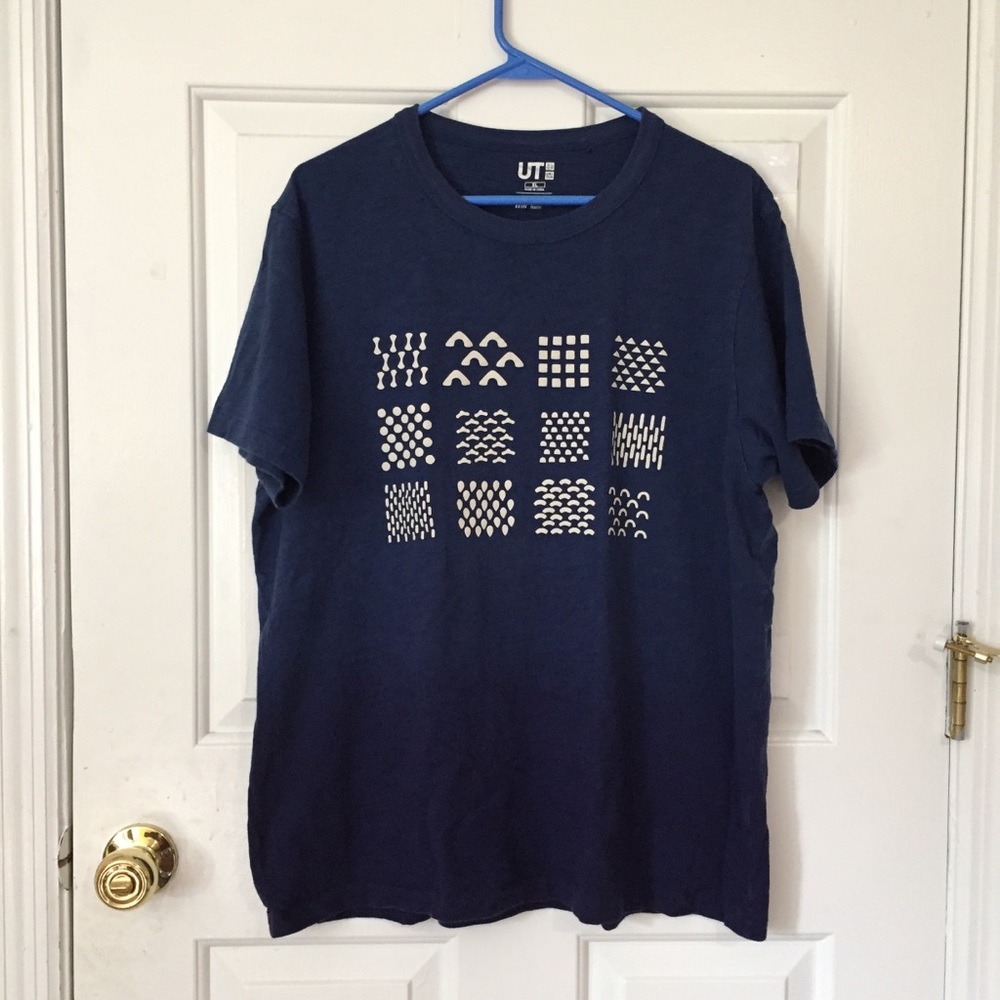 SOLD Uniqlo UT Dark Blue Graphic Tee